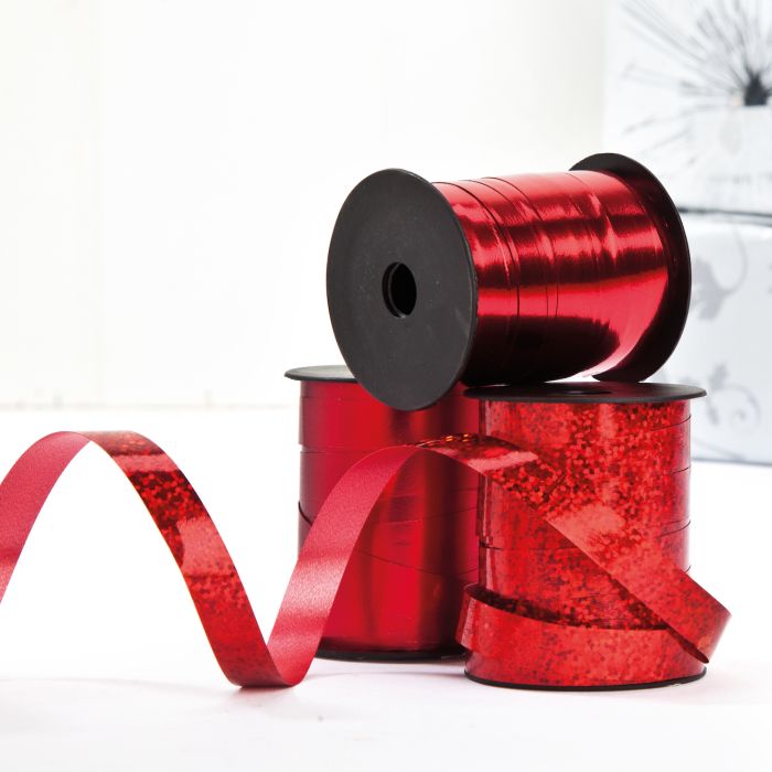 Rødt gavebånd