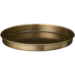 Lysbakke med kant guld 10,8 cm i dia fra Ib Laursen