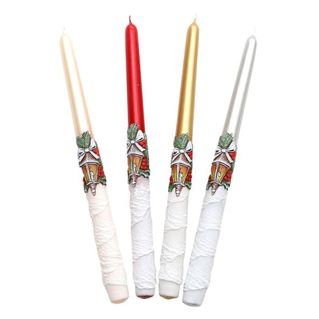 Julestearinlys med lanterne