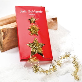 Guldfarvet guirlande lille