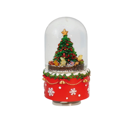 Snekugle med juletræ