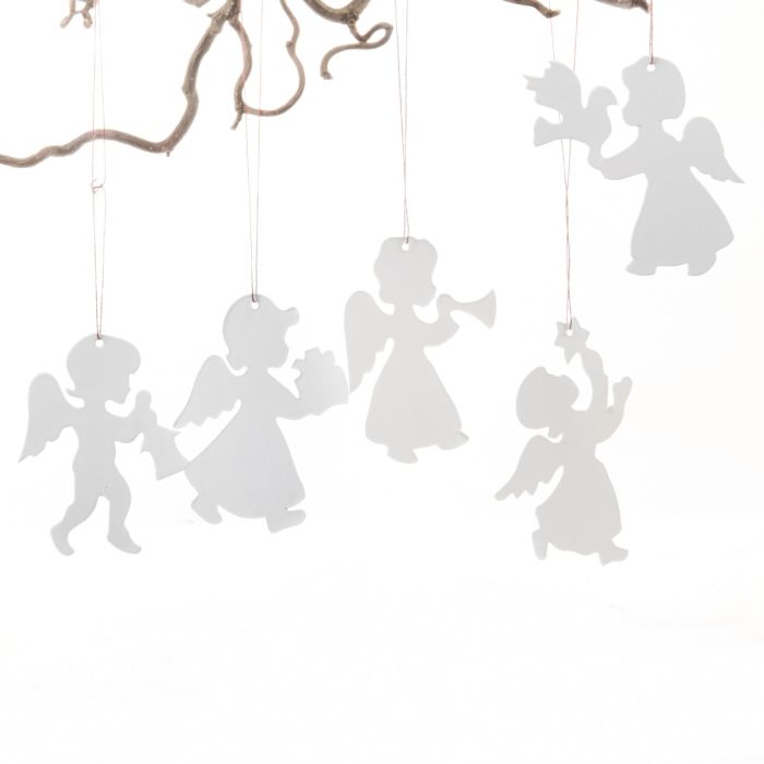 Engle i karton 30 cm høje 5-pak