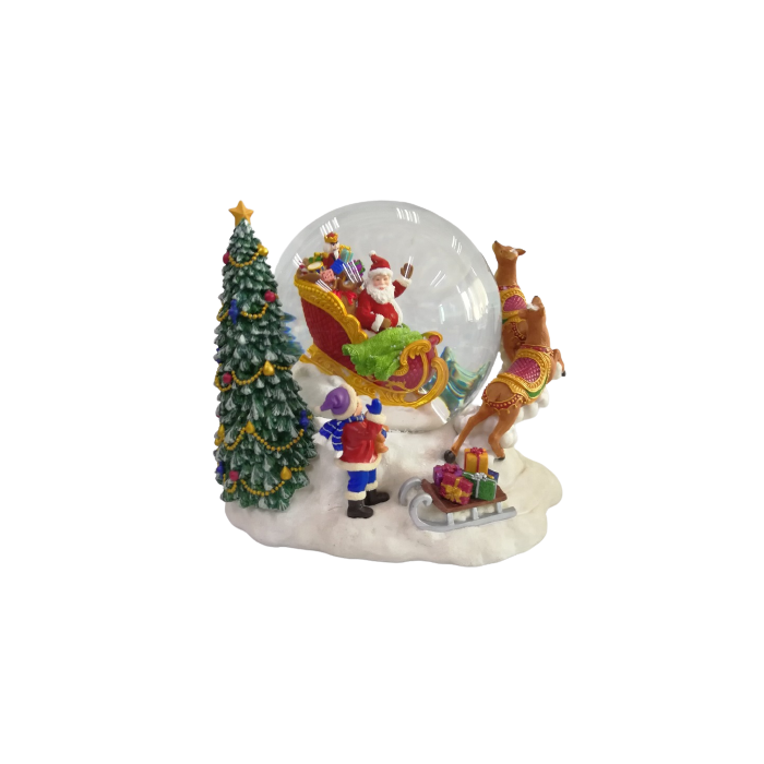 Julemanden på kanetur