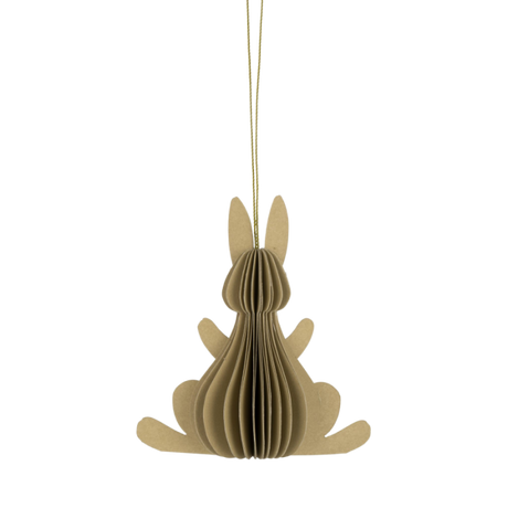 Påskehare i papir grøn