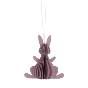 Påskehare i papir lilla