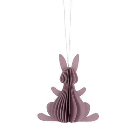 Påskehare i papir lilla