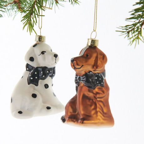 Julekugle Hund 9 cm høj