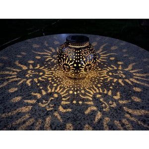 Solcellelampe med sole