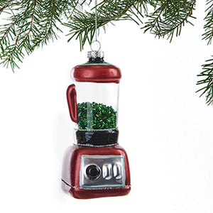 Julekugle Blender med nissehue i glas fra Pobra