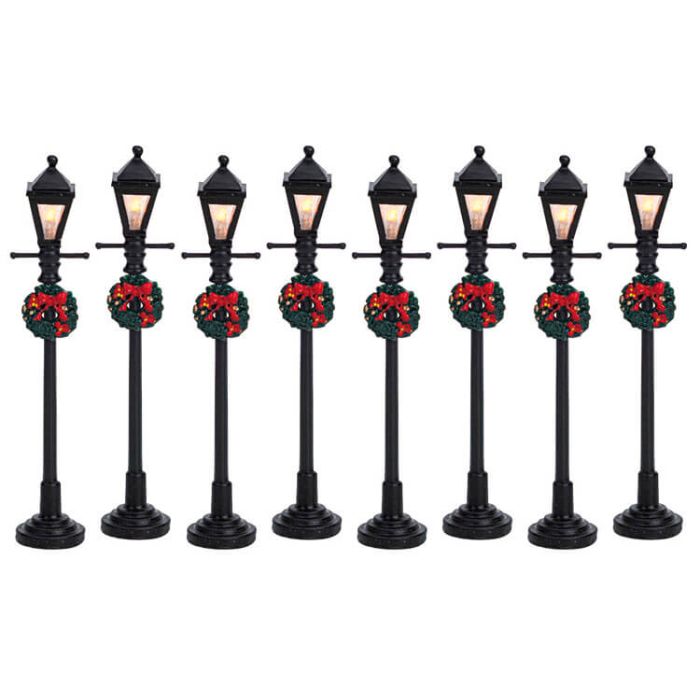 Gas Lantern Street Lamp, Set Of 8