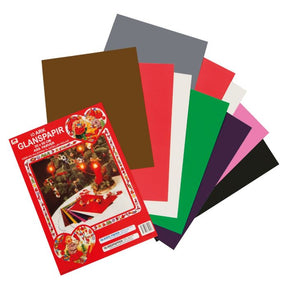 Glanspapir med skabeloner