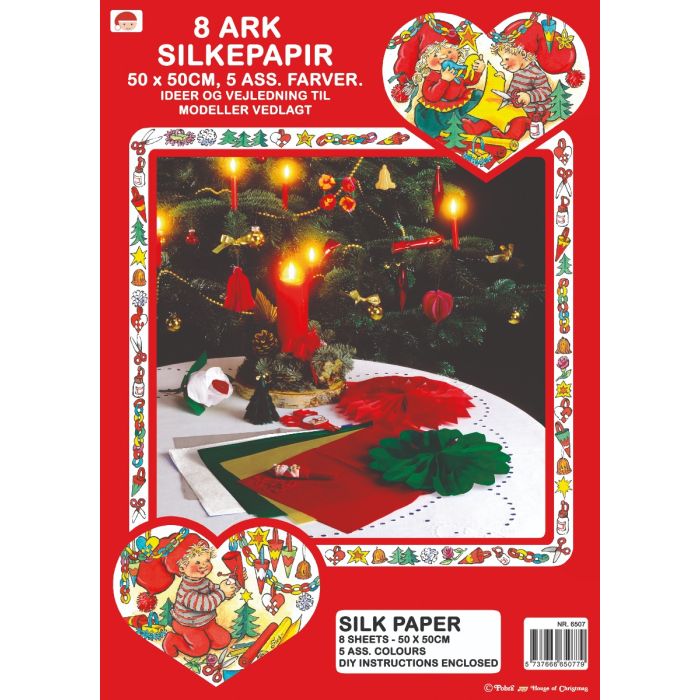 Silkepapir med skabeloner