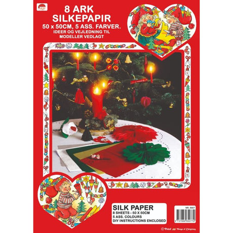 Silkepapir med skabeloner