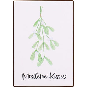 Metalskilt Mistletoe Kisses