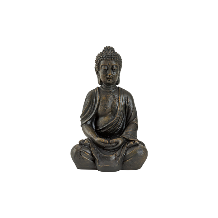 Buddha 31 cm høj brun