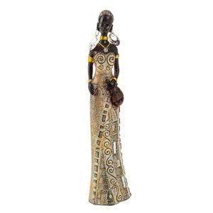 Afrikansk dame med kande 24 cm høj