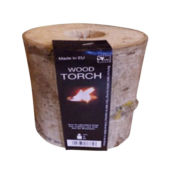 Havefakkel i træ med voks