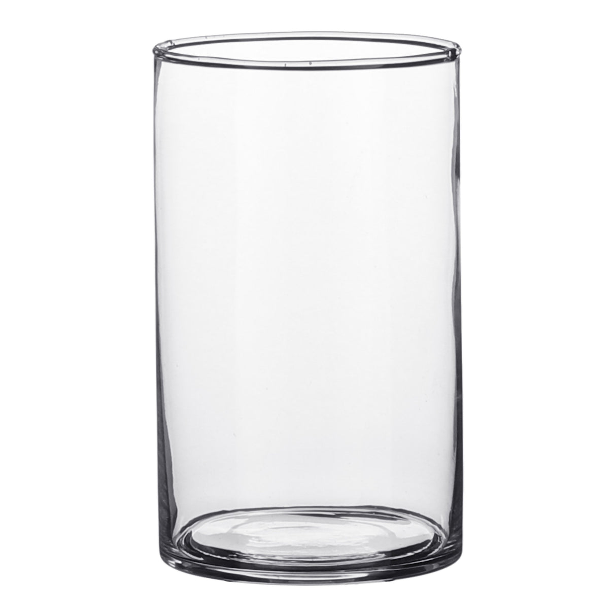 Cylinder glasvase i klart glas  11 cm høj 9 cm i dia