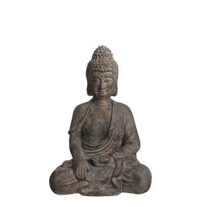 Buddha i grå nuance 65 cm høj fra MIca Decorations