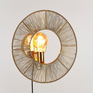 Bodil væglampe guldfarvet 40 cm i diameter