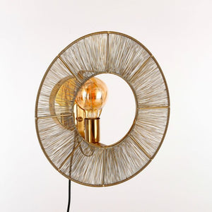 Bodil væglampe guldfarvet 40 cm i diameter