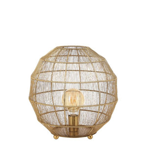 Castor bordlampe guldfarvet 