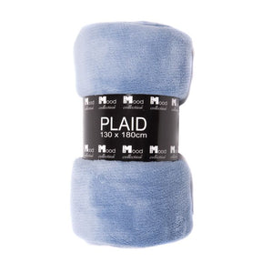 Fleece Plaid lyseblå