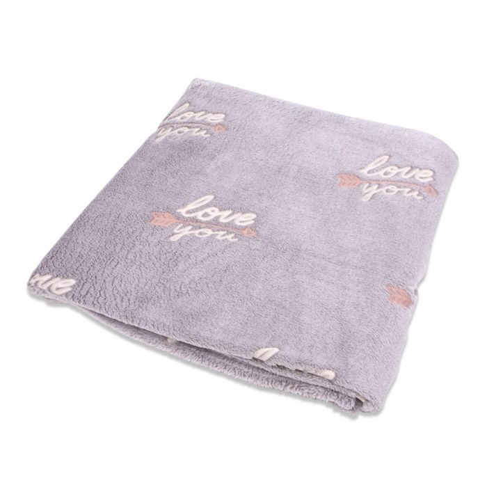 Fleece Plaid Love glow in the dark