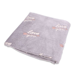 Fleece Plaid Love glow in the dark