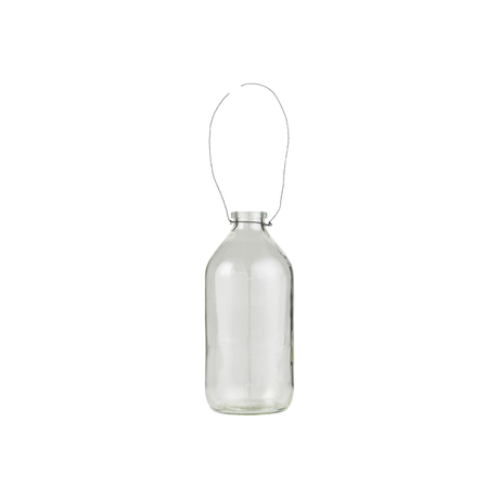 Ib Laursen dekorations glasflaske med metalwire 500 ml