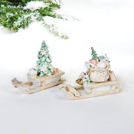 Kælke i pastelfarver