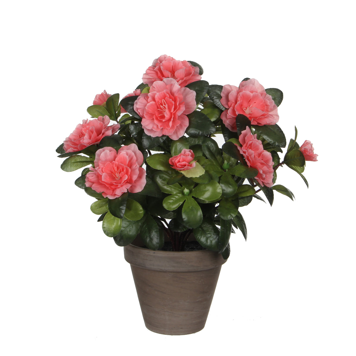 Kunstig Azalea i ferskenfarvet 27 cm høj