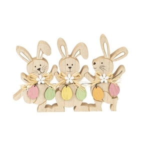 Tre glade påskeharer