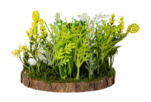 Påskedekoration med påskehare set bag fra