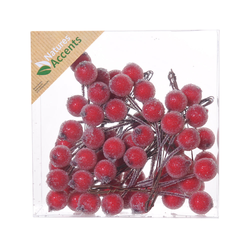 Frosted Berries 16mm on Wire in Box