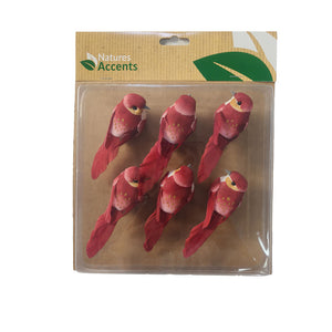 Red Bird Emmy on Clip 9cm