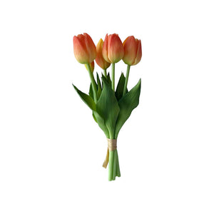 Gul/orange buket tulipaner 5pcs L26cm