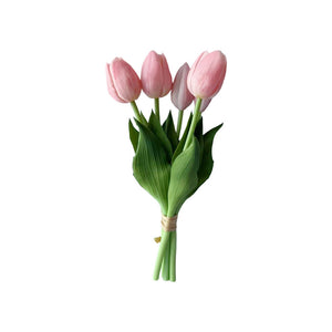 Pink buket tulipaner 5pcs L26cm