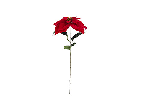 Flower Stem Poinsettia H72cm