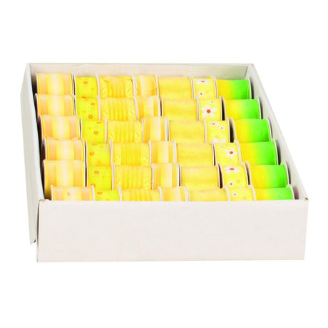 Påskebånd til dekoration. Flere forskellige varianter i størrelser, mønster og farver.