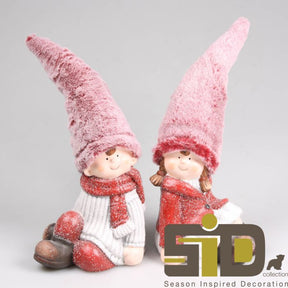 Vinterbørn siddende