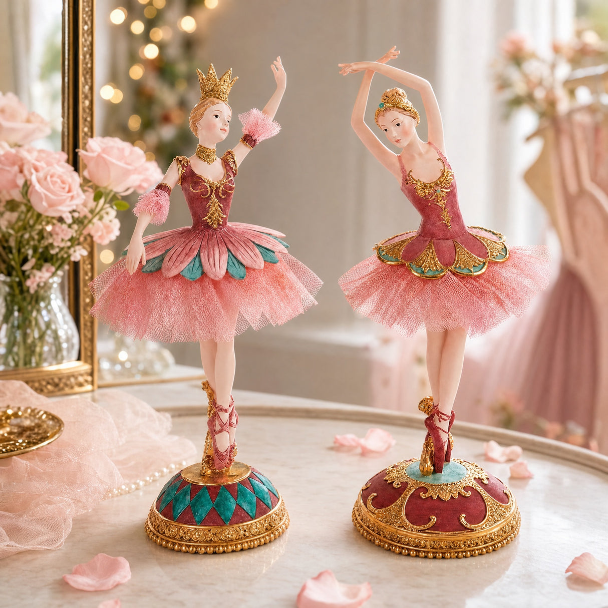 Ballerina med tylskørt 27 cm høj