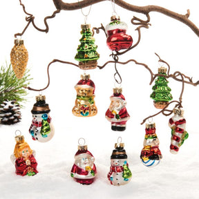 Julefigurer i glas 12-pak