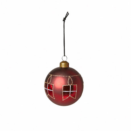 Julekugle med flagguirlande