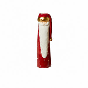 Vase med julemand 17 cm høj