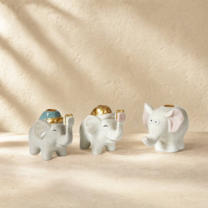 Lysestage til kertelys elefant