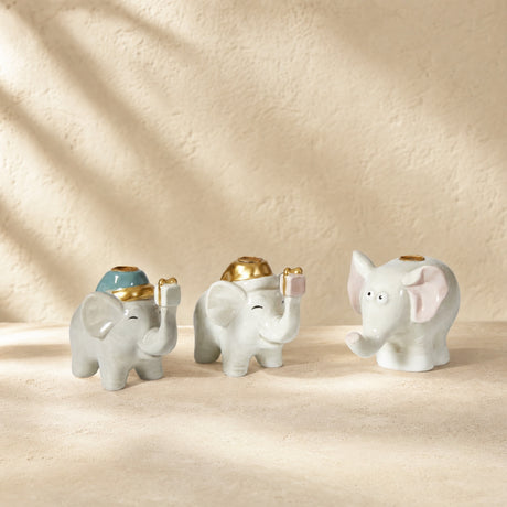 Lysestage til kertelys elefant