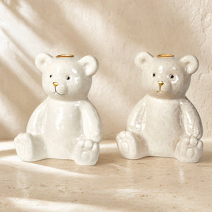 Lysestage til kertelys bamse