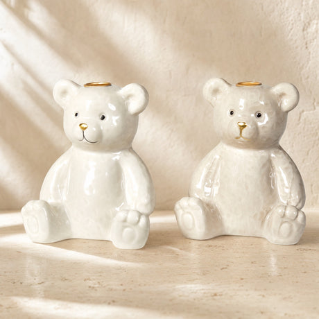 Lysestage til kertelys bamse