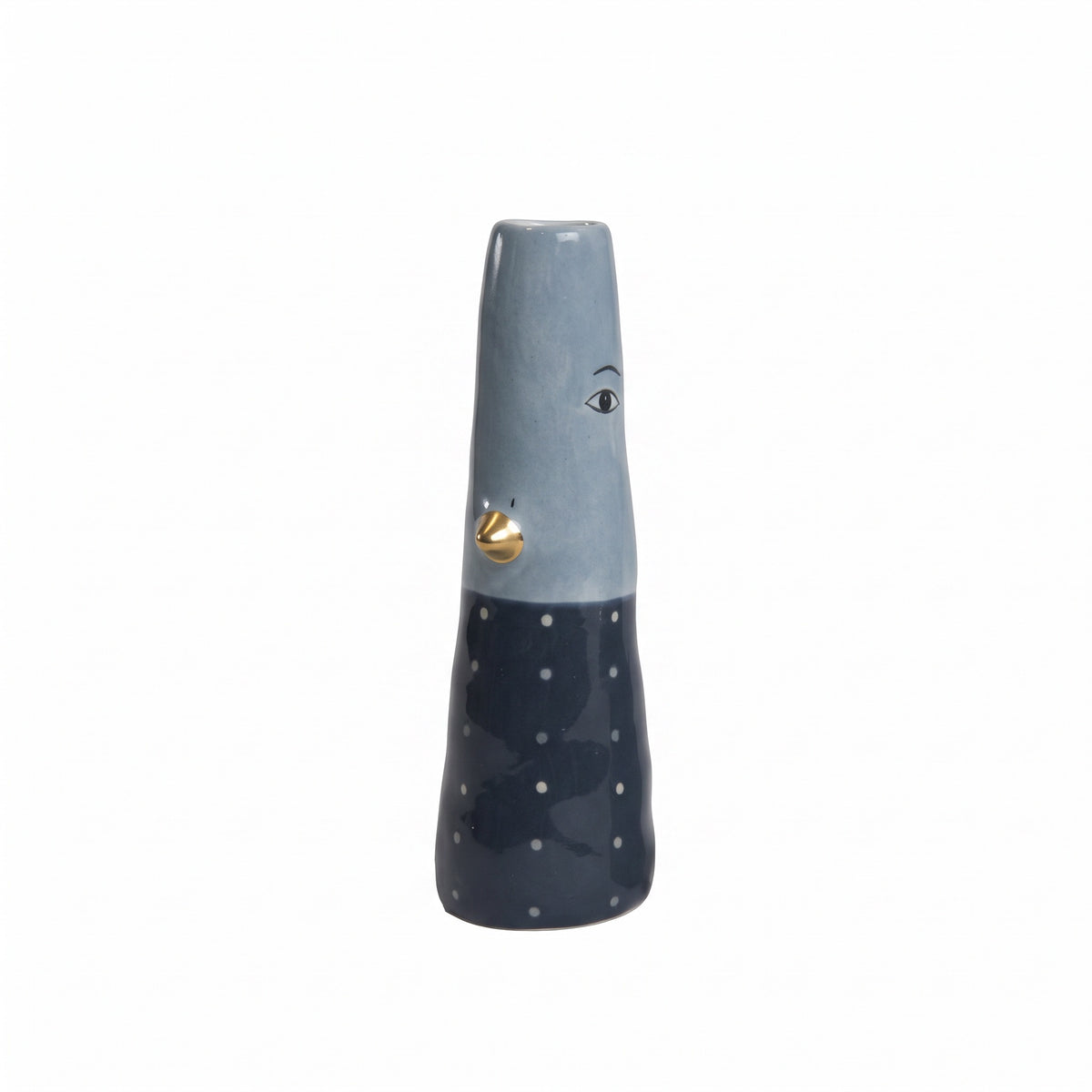 Vase and 16 cm blå eller aquafarvet